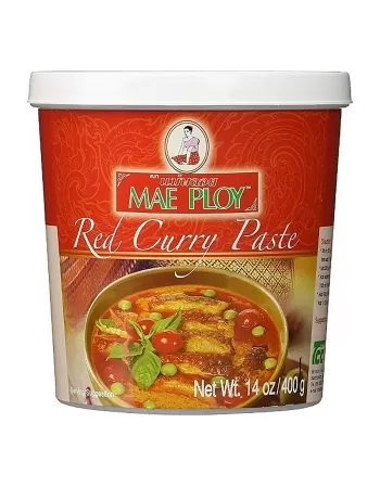 PASTA CURRY VERMELHO 400G - MAE PLOY