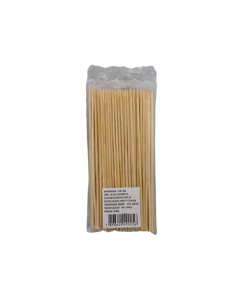 ESPETO DE BAMBU 15CM - PCT C/100 - LSEKI