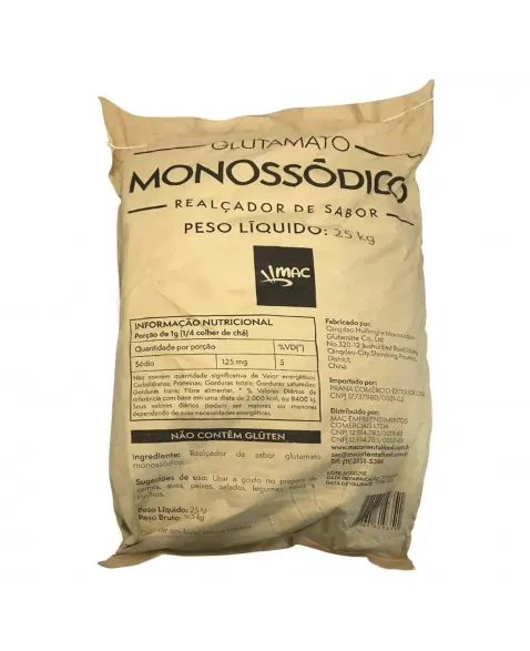 GLUTAMATO MONOSSODICO MAC - 25 KG