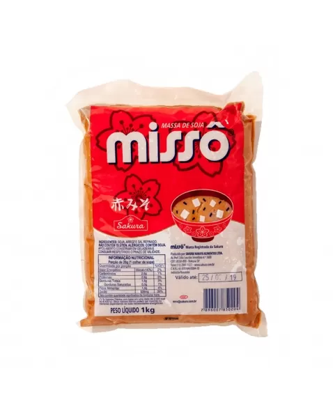 MISSO AKA (MASSA DE SOJA) 1 KG - SAKURA