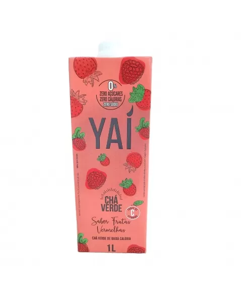 YAI CHA VERDE FRUTAS VERMELHAS. 1L