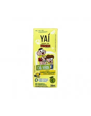 YAI CHA VERDE TM LIMAO SICILIANO COM HORTELA 200ML