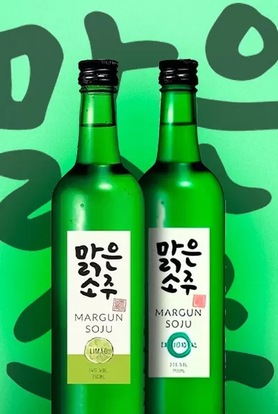 Soju Korean Coreia Koreano Coreano Margun Bebida Alcoólica 